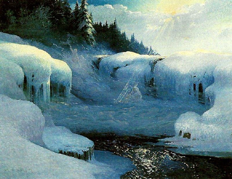 olof w. nilsson vinteralvor oil painting image